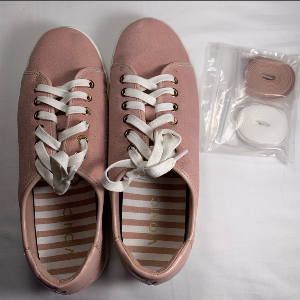 Vionic Brinley Casual Sneaker Pink Suede Leather